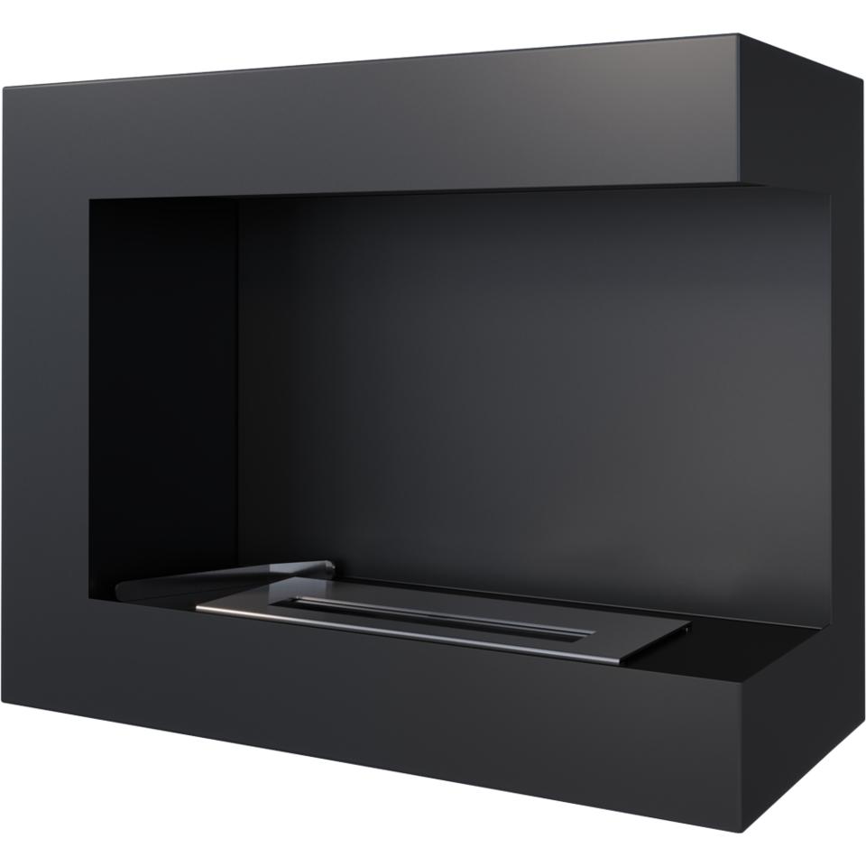 Настенный камин на биоэтаноле, набор декоративных камней справа