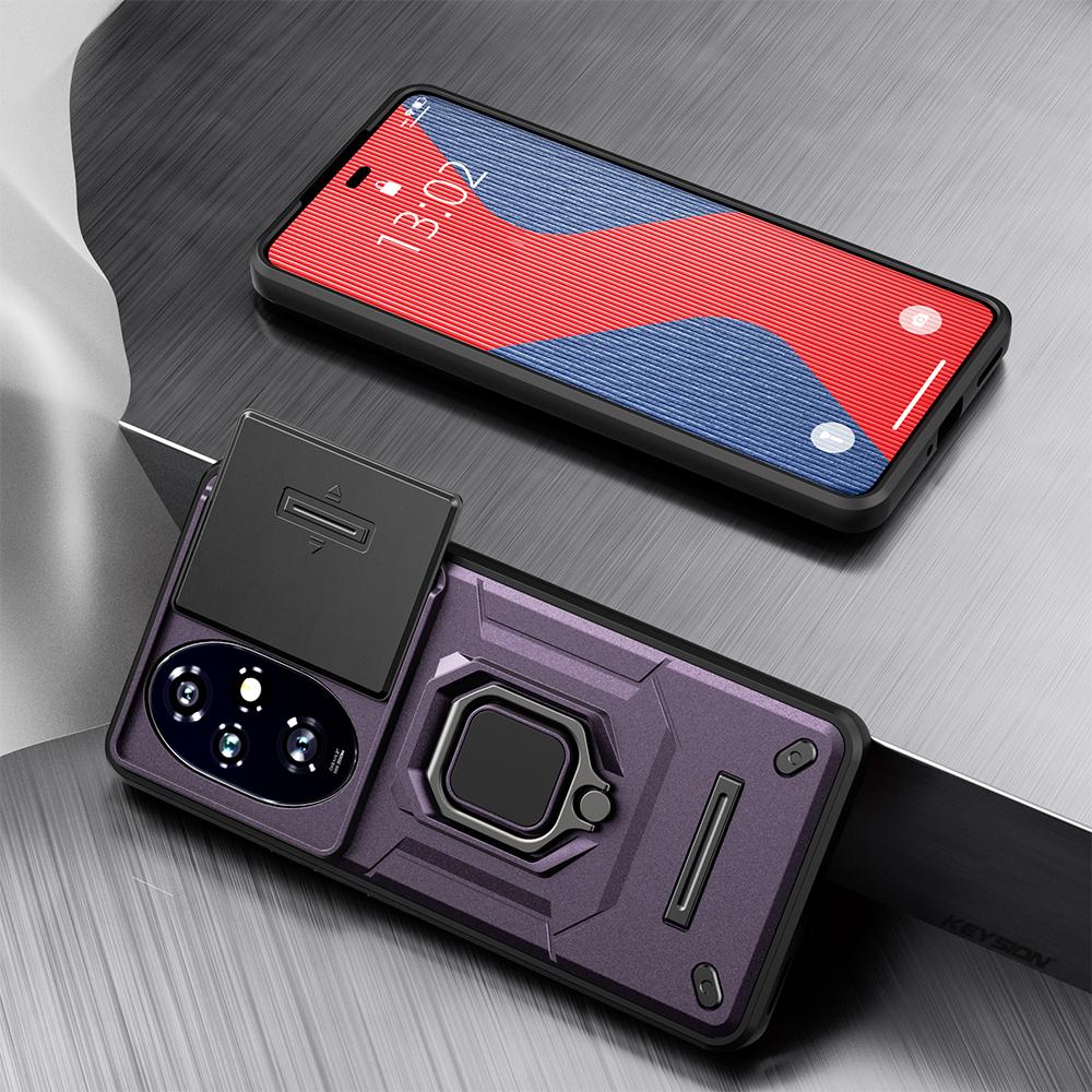 Honor Keysion Shockproof For Case 200 Pro 5g Slide Push Pull Camera Lens Protection Ring Stand Phone Cover For Huawei Honor 200