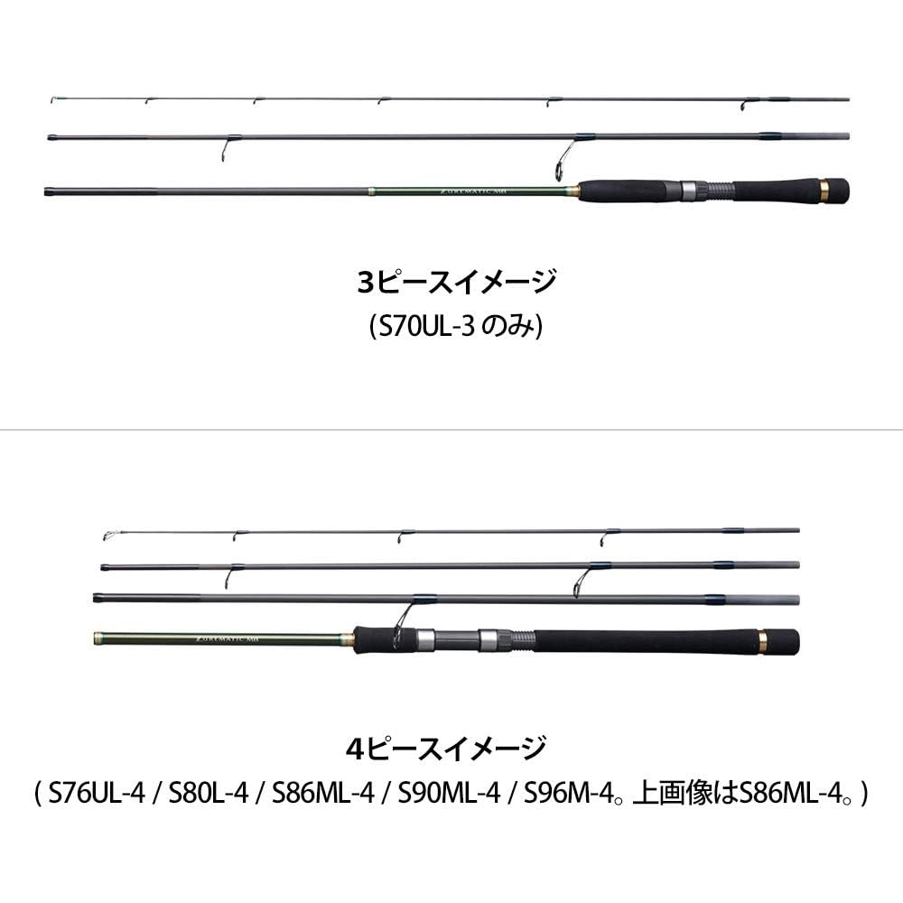 Shimano Mobile Rod 20 Lure Matic MB S76UL-4 Lightweight Fishing Rod for Bass Trout and Mebaru