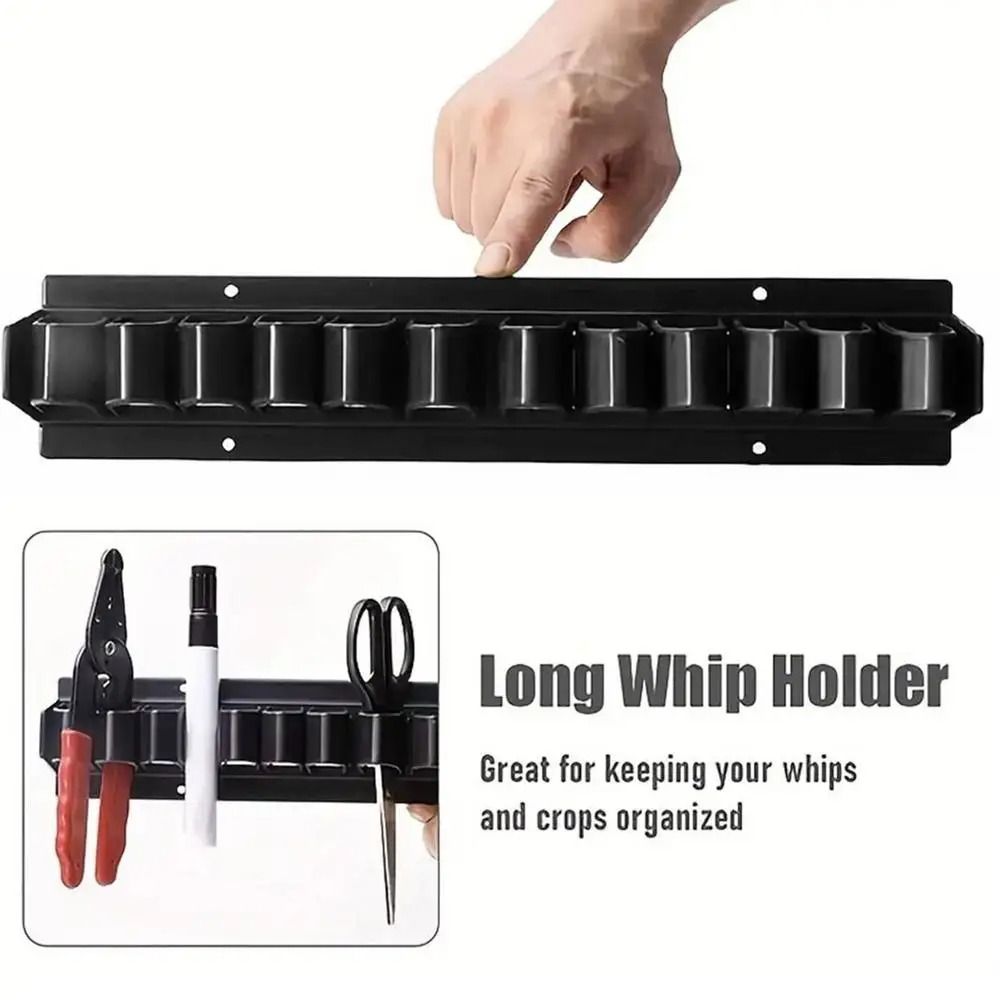 1Pcs 12 Slots Whip Rack Wall Mounted Horse Whip Holder  Equestrian Riding Equipment Accessories