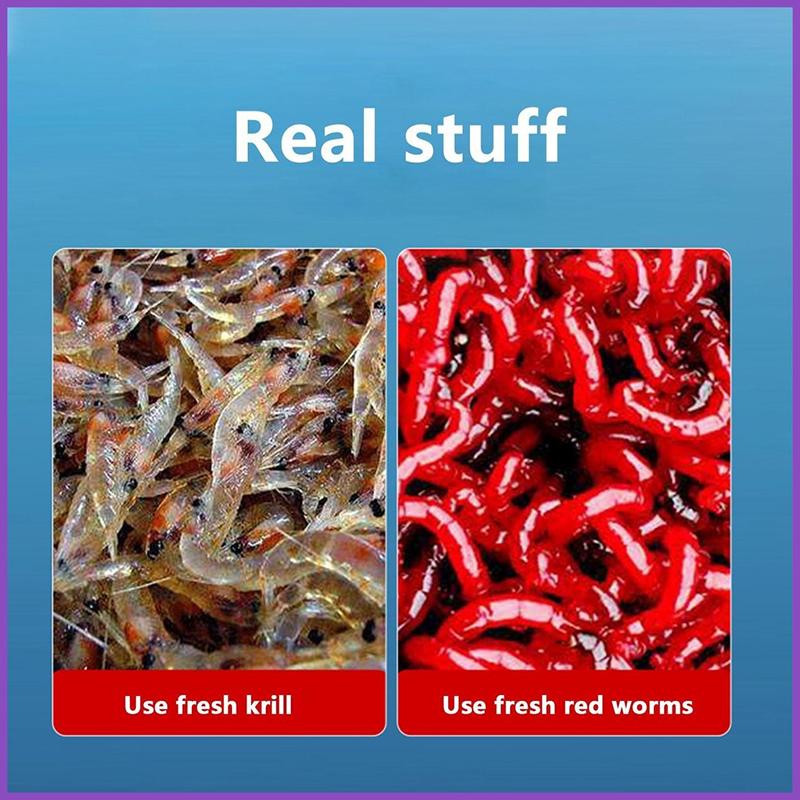 Красная рыболовная приманка для червей особой чистоты, порошок красного червя премиум-класса/порошок креветок, 30 г