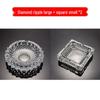 Buy One Get Two: Large Crystal Glass Ashtray for Home, Bedside, or Bar