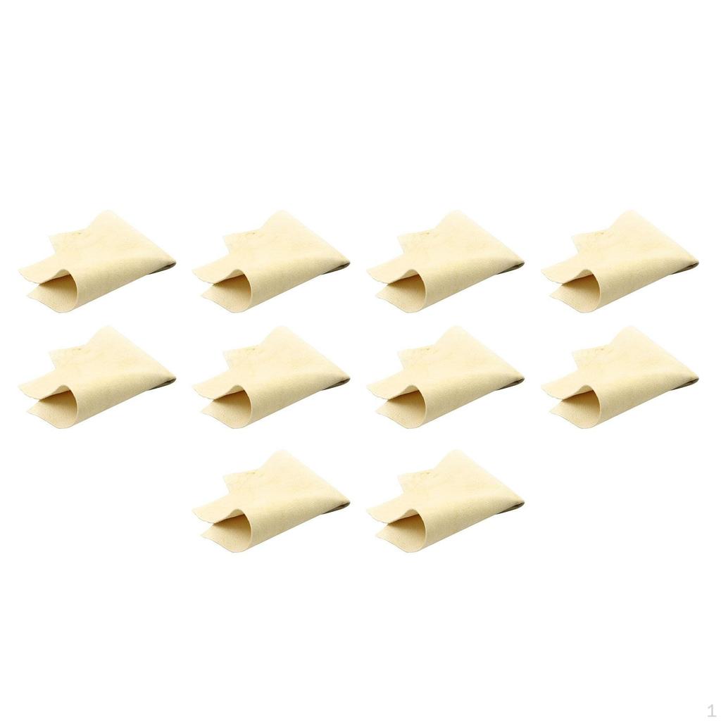 10 Pieces Jewelry Wipe Cloths Polishing Cloth Remover for Gemstones
