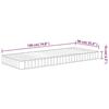 VidaXL Matelas en mousse moyennement doux 90x190 cm 373019
