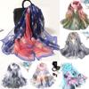 Women Floral Face Headscarf Printing Scarves Silk Scarf Fashion Elegant New Square Shawl