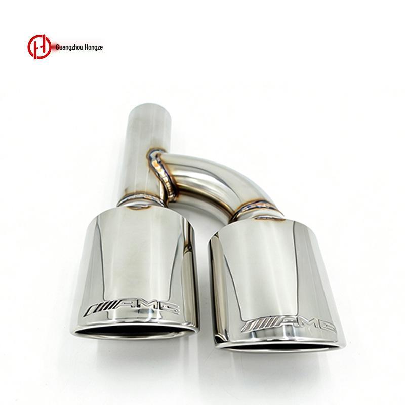 Mercedes W204 C-Class AMG C180-C300 Exhaust Pipe with C63 Quad Tips