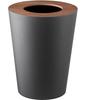 Yamazaki Jitsugyo Garbage Can Trash Can Lin Round Brown 3197 (Yamazaki)