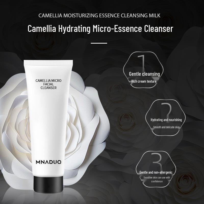 Мягкая пенка для умывания Meina Duo Camellia с аминокислотами для контроля жирности и увлажнения