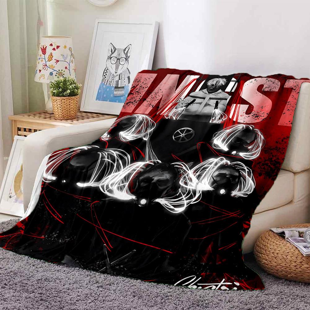1pc Amnesia Themed Printed Soft and Comfortable Home Blanket, Small Throw Blanket, Nap Blanket, Suitable as a Gift l008