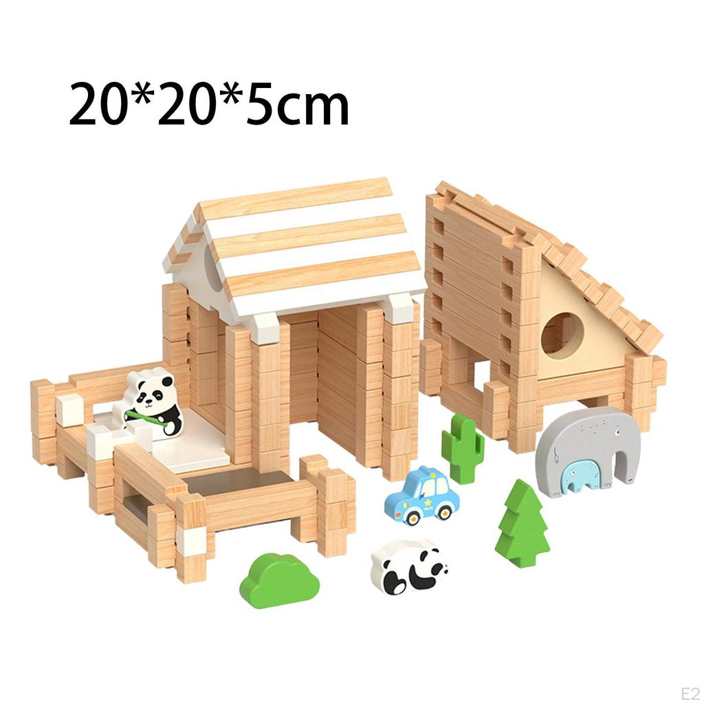 3D Puzzle Architecture Brain Teaser Creative Building Toys Kids Construction Toy Hut Buildings