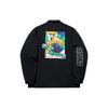 Li Ning X Pablo Ientile Collaboration Skateboard Series Cartoon Print Casual Jacket Men Jacket Black AFDU253-2