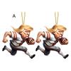 2 шт. подвеска для автомобиля Трампа 2D акриловые украшения Трампа внутренние настенные украшения для рождественской елки