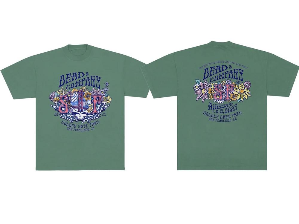 Dead & Company Golden Gate Park Flower T-Shirt S-5XL Unisex T-Shirt