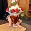 Elegant Ice Cream Cup Transparent Glass Goblet Simple Glass Pudding Cups  Dining Utensils