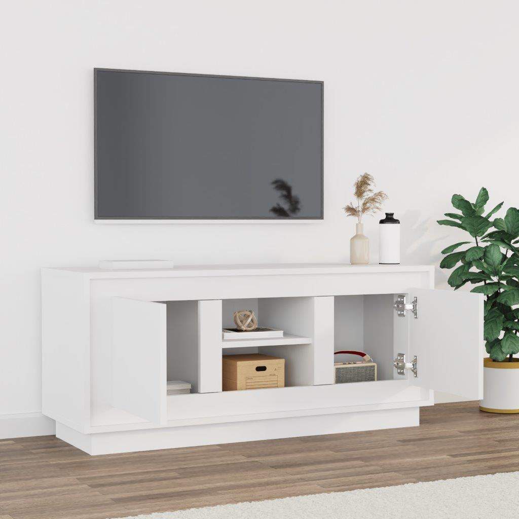 Vidaxl Тумба под телевизор, Белая, 102x35x45 см, Материал: Древесно-стружечная плита