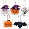 Pumpkin Head Halloween Plush Keychain Funny Bag Charm Cartoon Plush Pendant  Halloween Party