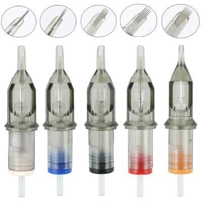 20 шт. иглы для татуировки, картриджи для перманентного макияжа, иглы, наконечник #12, конус 0,35 мм для роторной машины для тату-ручки