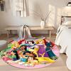 Princesses Round Area Rug Perfect for Living Rooms Balcony Game Room Dining Room Antislip Round Carpet Office home decor Birthday Christmas Gift