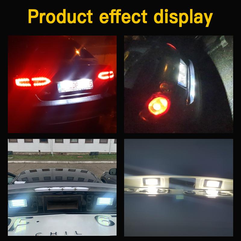 2 шт. Для Volkswagen Passat B6 R36 ( Только для версии с клипсами ) 2006-2010 Sharan 7N 2011-2013 Светодиодный фонарь подсветки номерного знака