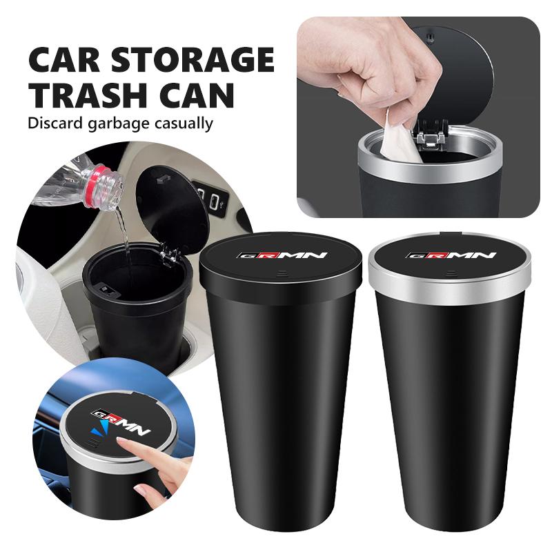 Car Interior Trash Can Garbage Case Storage Box Accessories For S4 Gazoo Racing TRD Corolla Yaris Chr Auris Rav4 Prado JH4