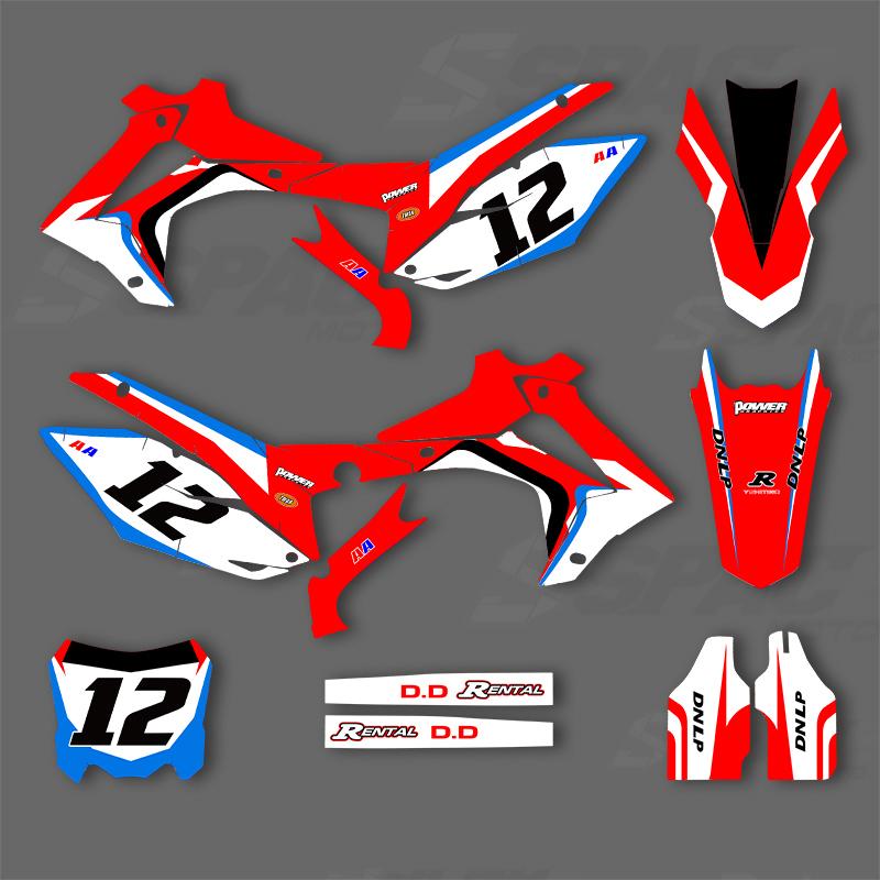 SPACE Custom Motorcycle Graphics Background Decal for HONDA 2014 2015 2016 2017 CRF250R 2013-2016CRF450R Decals Stickers Kits 03