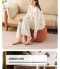 Corduroy Footstool: Removable Cushion, Washable, Perfect for Small Apartment Entrances.