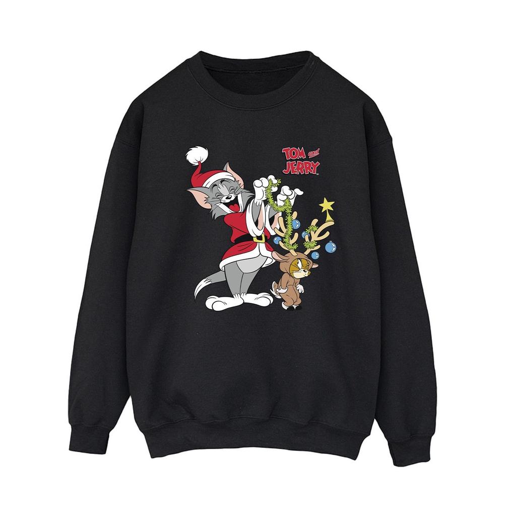 Tom & Jerry Womens/Ladies Christmas Reindeer Sweatshirt