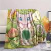Pokemon Pikachu Print Flannel Blanket, Ultra Soft High Quality All Seasons Warm Throw, Home Decor Cozy Blanket, Perfect Christmas Gift