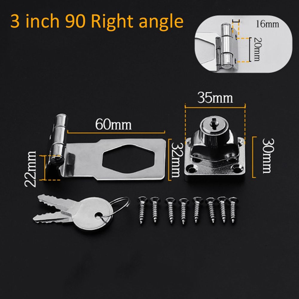 Silver Hardware Home Improvement With Keys Shed Hasp Garage Lock Locking Staple Cupboard