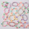 Детский милый браслет из акриловых бусин - Красочный дизайн ручной работы с жемчугом, Идеальный подарок для девочек