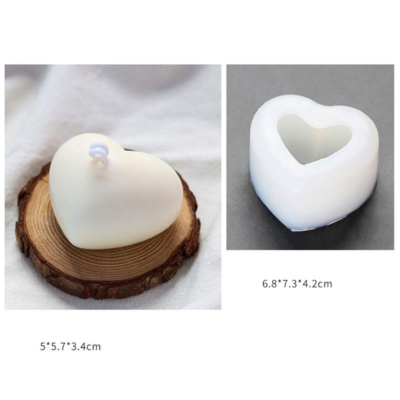 1 шт. 3D Love Heart силиконовая форма ароматическая гипсовая форма для свечей украшение для торта своими руками ARI