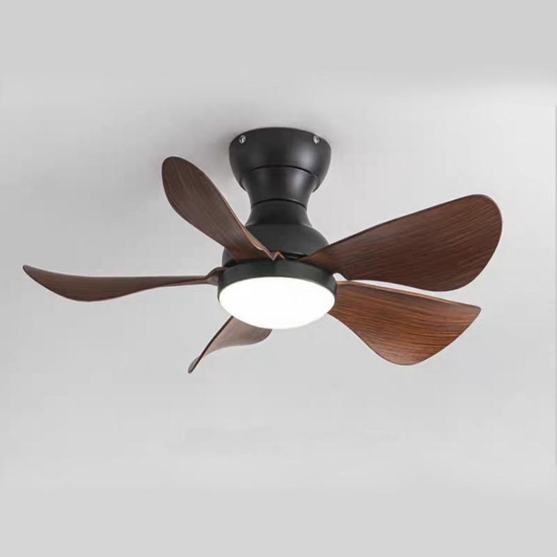 22/29inches Mini Corridor Smallhouse DC Motor Ceiling Fans With Remote Control Nickel Ceiling Fan With LED Lights Modern