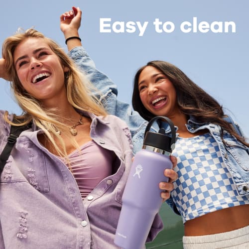 Trillium Stainless Steel Travel Bottle with Flex Chug Cap, 32oz (946ml), Insulated/Cold Water Bottle (Official Japanese Product)