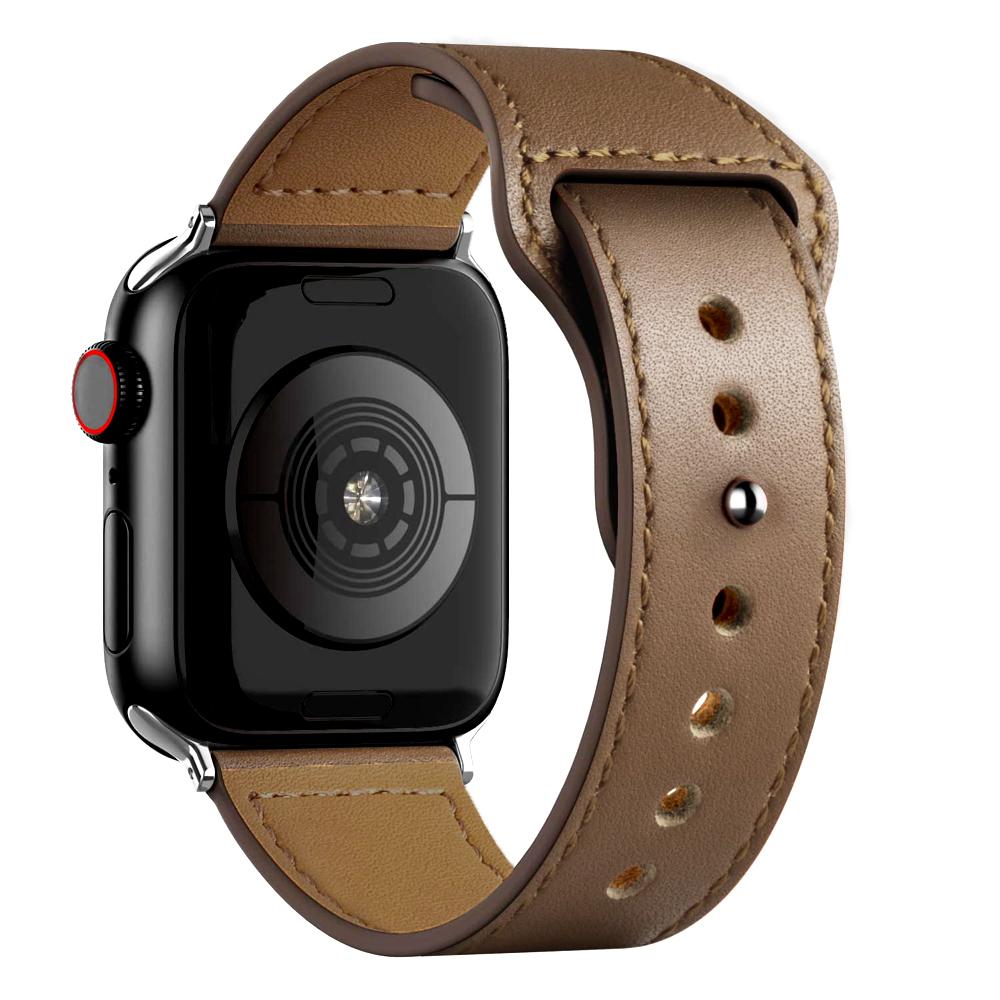 Leather strap For Apple watch band 44mm 45mm 49mm 40mm 42mm 46mm wristband correa bracelet iWatch series 8 9 10 11 SE 7 Ultra 3