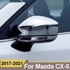 ABS Chrome Car Rearview Mirror Cover Side Wing Cap Shell Case Trims For Mazda CX-5 CX5 CX 5 2017 2018 Accessories