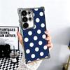 Чехол для телефона с рисунком в горошек, модный дизайн, покрытие, для Samsung Galaxy S24 S25 FE S26 Edge S23 Ultra S22 S21 Plus S20, противоударный, с воздушной прослойкой