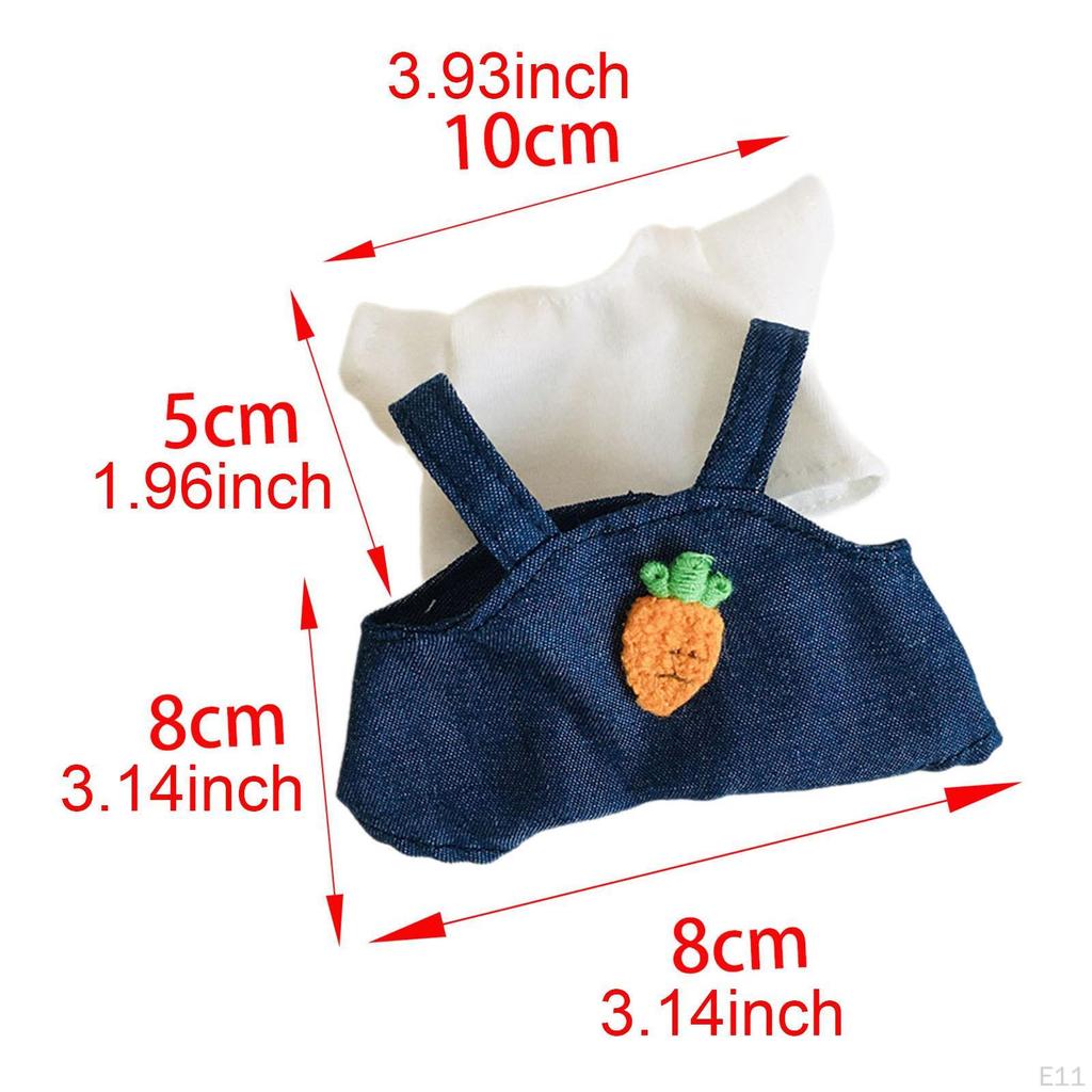 Mini 6 Inch Doll Clothes, Cute Clothes Suit, Hat, Comfortable for Girls,