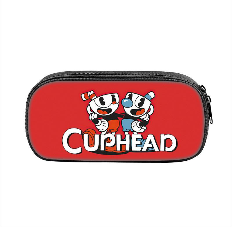 Пенал-сумка из нейлона с персонажами Cuphead для студентов и детей
