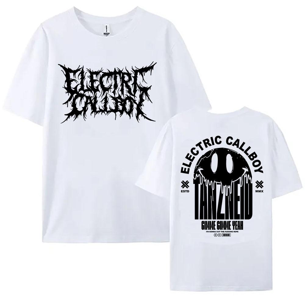 ELECTRIC CALLBOY Tanzneid Deathcore Shirt Short Sleeve Cotton Female Tshirt Graphic Merch Loose Casual Fashion Women Tshirts