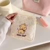 Cute Bear Sanitary Pad Storage Bag - Portable Oxford Cloth Period Bag for Girls
