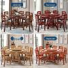 Leopard Print 1.6m Round Dining Table with Turntable