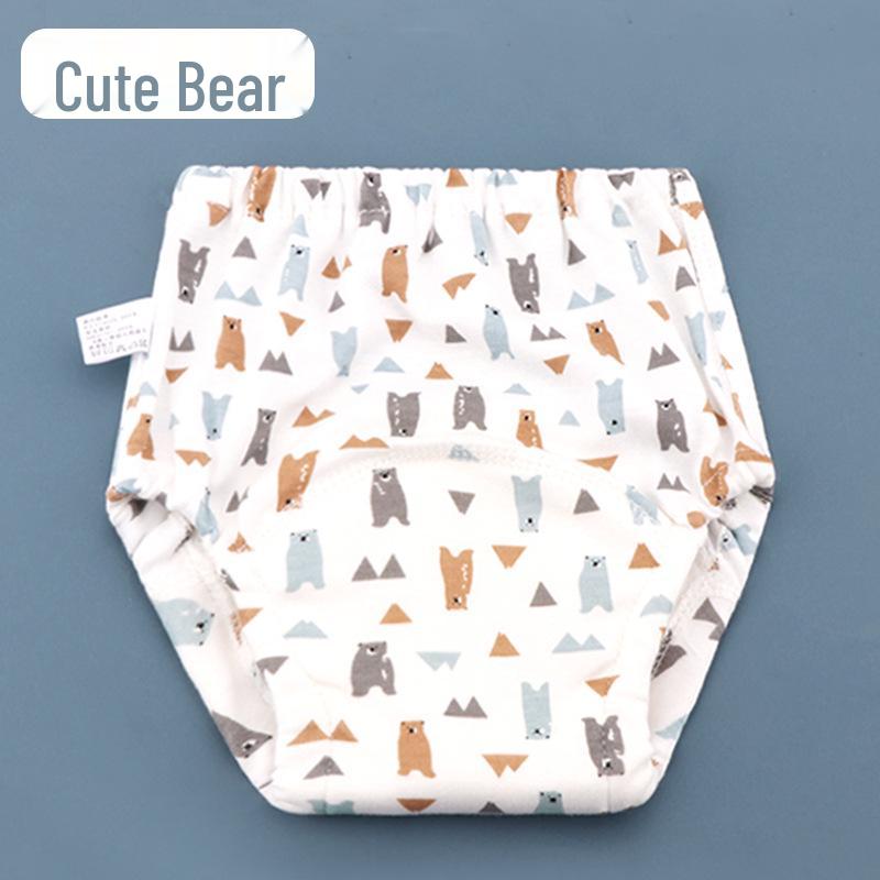 Дышащий шестислойный моющийся детский тканевый подгузник и непромокаемые тренировочные трусики