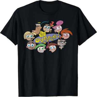 Футболка Nickelodeon Волшебные родители Головы персонажей Футболка