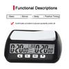 3-in-1 Multifunction Portable Chess Clock Digital Chess Timer for Board Games Professional Calculagraph Time-meter with Alarm 2