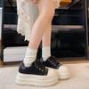 Thick-soled Heightening Little White Shoes 2025 Autumn New Soft Leather Versatile Muffin Breathable Casual Sports Board Shoes Women