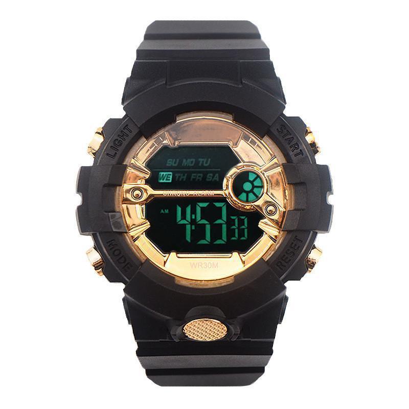 2019 Мужские Модные Водонепроницаемые Спортивные Электронные Часы в Стиле Харадзюку Цвета Матча