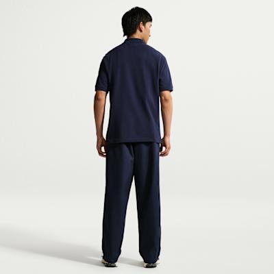 Nike Клубные Поло Мужские Обсидиановый Черный/Белый Воротник Поло Средний