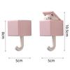 Punch Free Cute Cat Wall Hook Retractable Pop Up Wall Hanger  For Keys Bags Towels