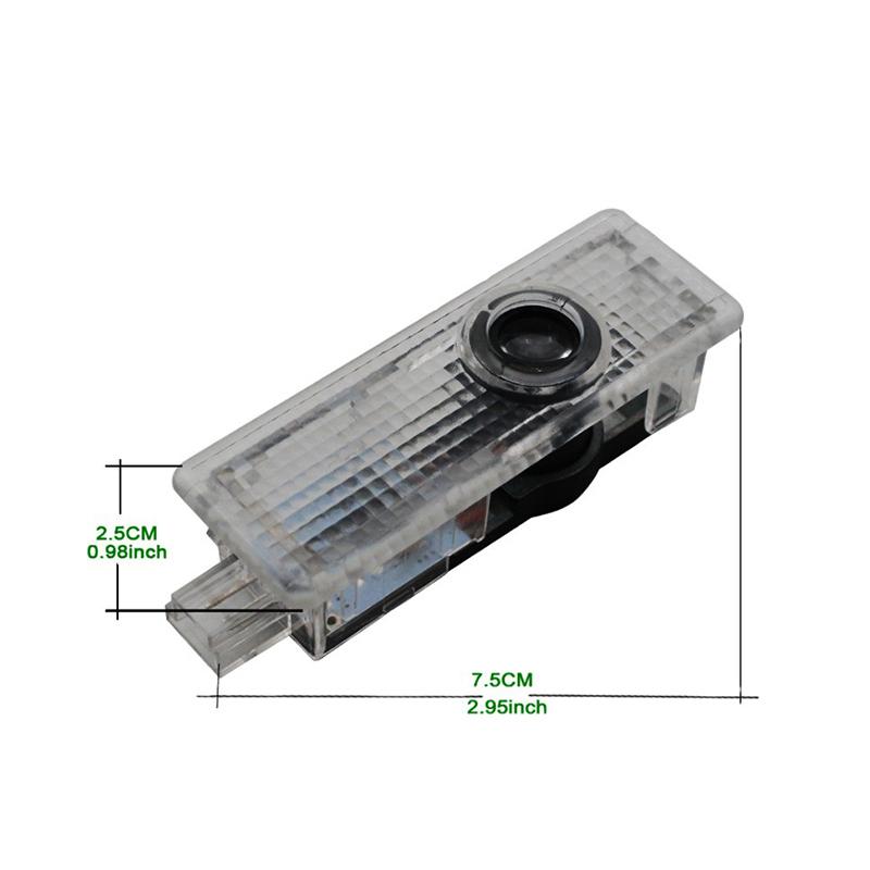 2Pcs 5W Led Welcome Light Car Door Projector Lamps for Mini Cooper Auto Door Light DC 12V/24V Car Accessories Replacement