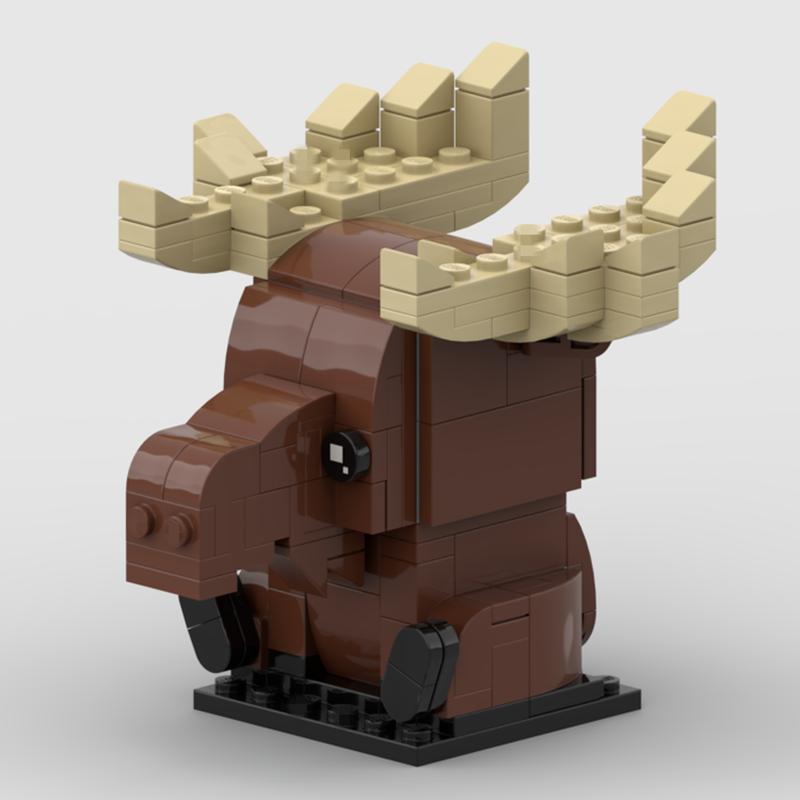 Нетоксичные Moc Милые Животные Медведь Корова Кролик Орел Пингвин Еж Тигр Панда Свинья Строительные Блоки Игрушки Для Детей Рождественские Подарки